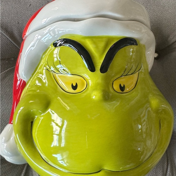 COPY - DR SEUSS THE GRINCH CHRISTMAS HOLIDAY COOKIE JAR NEW - Picture 7 of 7